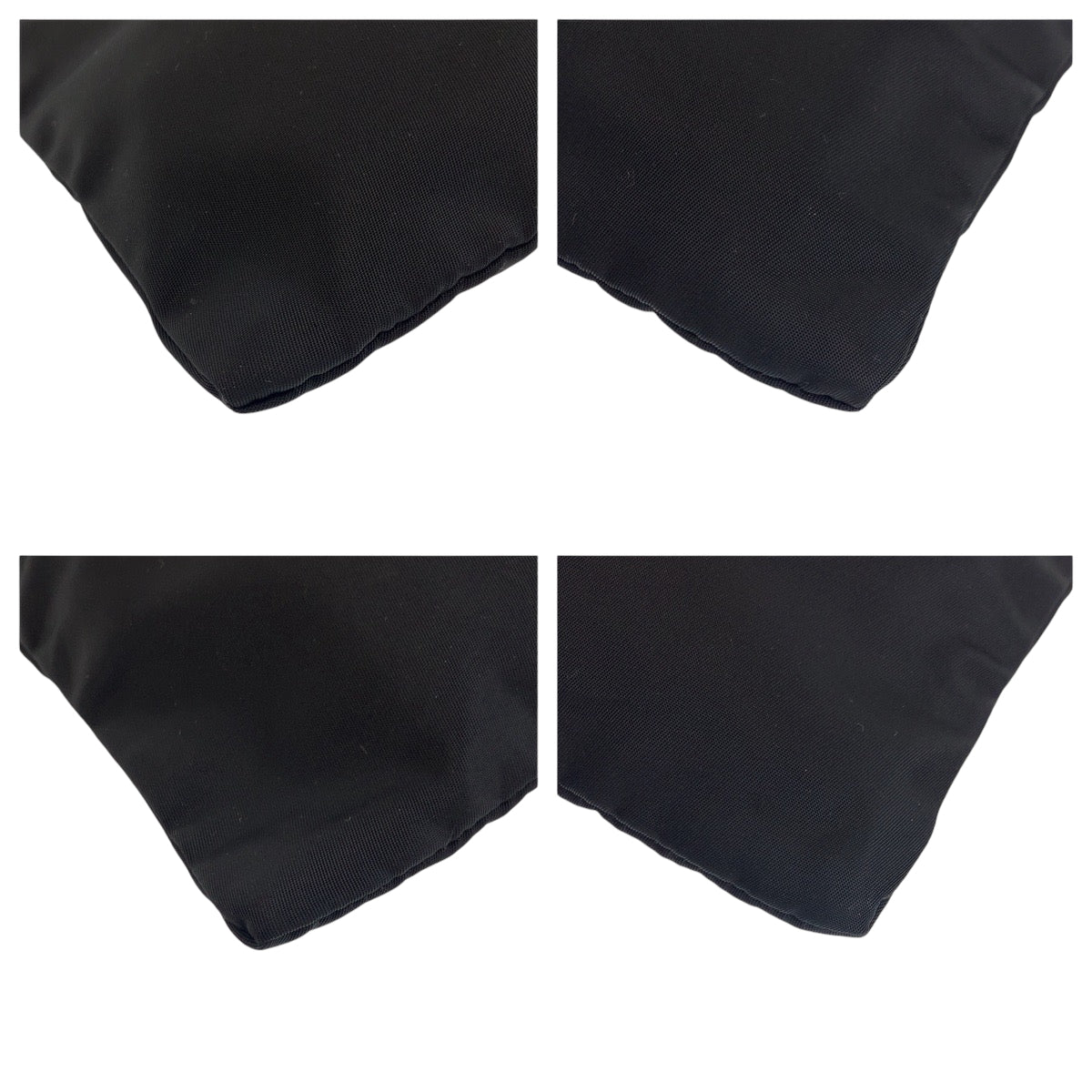 14446
PRADA プラダ テスート 三角ロゴプレート ブラック 黒 シルバー金具 ナイロン ショルダーバッグ ポシェット  メンズ