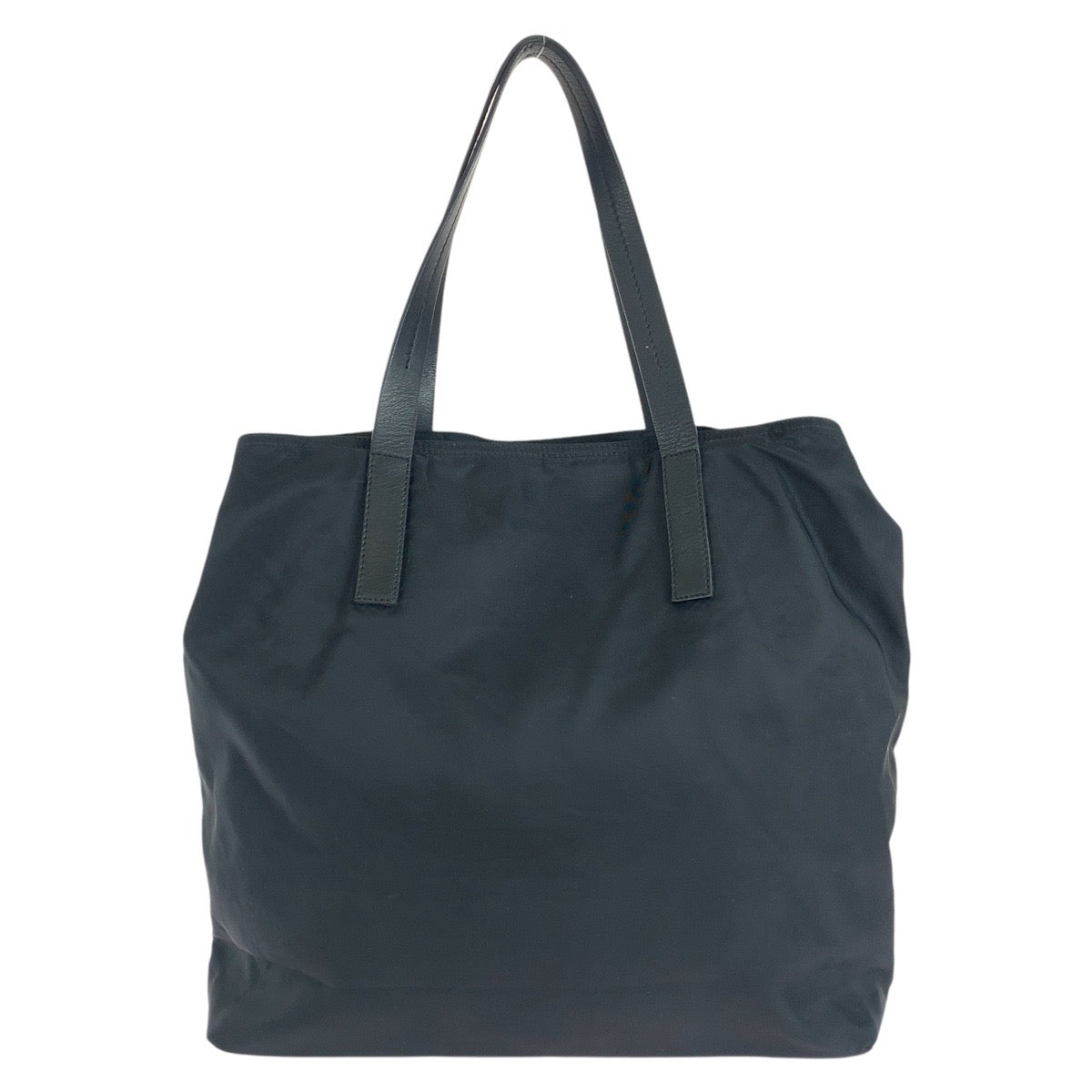 14448
PRADA プラダ テスート 三角ロゴプレート ブラック 黒 シルバー金具 ナイロン / レザー トートバッグ ショルダーバッグ  レディース