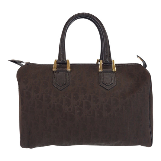 13928
Christian Dior クリスチャンディオール ヴィンテージ トロッター ブラウン ゴールド金具 キャンバス / レザー ハンドバッグ ボストンバッグ  レディース