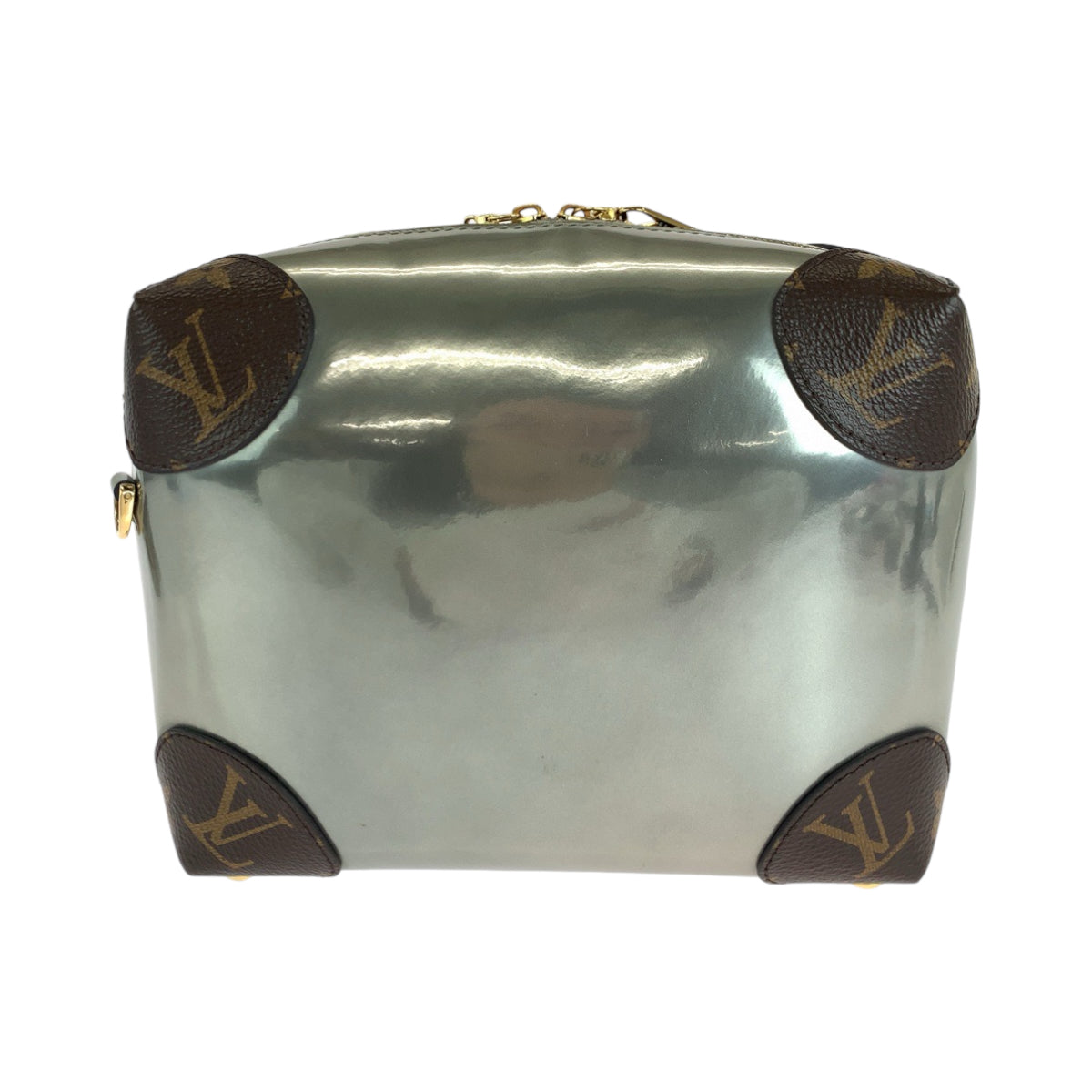 13930
LOUIS VUITTON ルイヴィトン モノグラム  ミロワール ヴェニス シルバー ブラウン ゴールド金具 パテントレザー / PVC M52758 ショルダーバッグ ポシェット  レディース