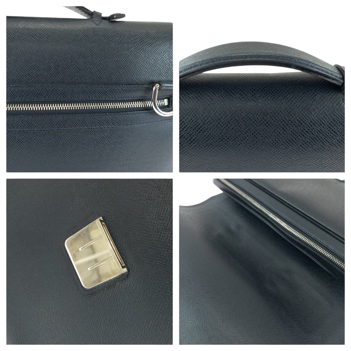 13931
LOUIS VUITTON ルイヴィトン タイガ ヴァシリPM ボレアル ネイビー シルバー金具 タイガ M32640 ショルダーバッグ ビジネスバッグ 2way  メンズ
