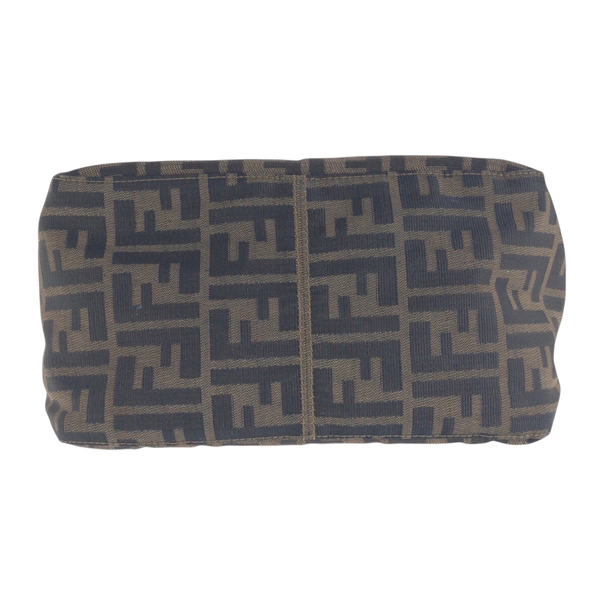 14451
FENDI フェンディ ズッカ ブラウン ゴールド金具 キャンバス / レザー ショルダーバッグ  レディース
