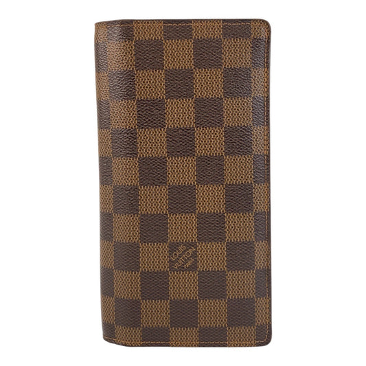 14453
LOUIS VUITTON ルイヴィトン ダミエ ポルトフォイユ ブラザ ブラウン PVC N60017 長財布 ロングウォレット  メンズ