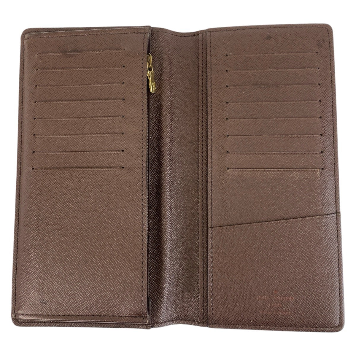 14453
LOUIS VUITTON ルイヴィトン ダミエ ポルトフォイユ ブラザ ブラウン PVC N60017 長財布 ロングウォレット  メンズ