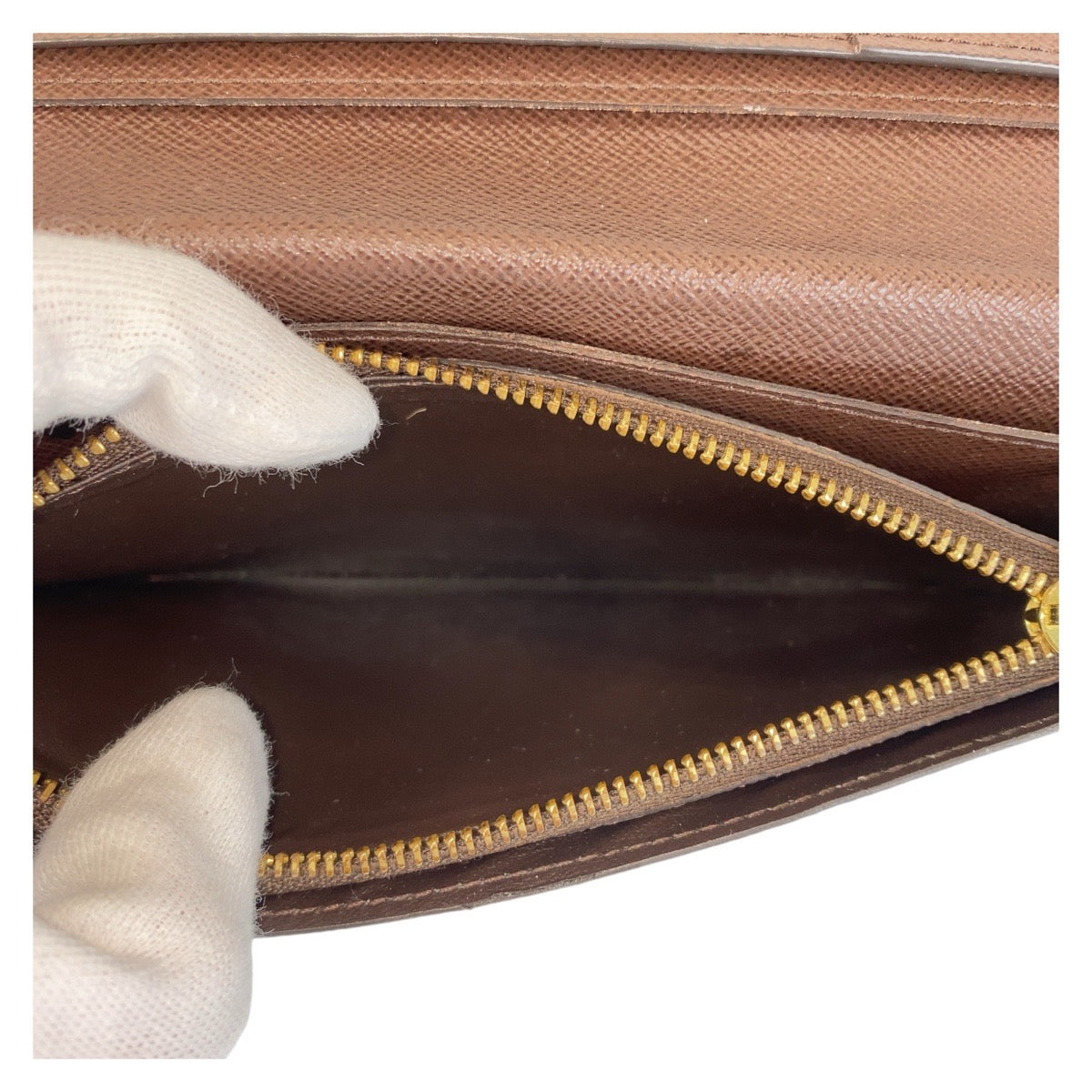 14453
LOUIS VUITTON ルイヴィトン ダミエ ポルトフォイユ ブラザ ブラウン PVC N60017 長財布 ロングウォレット  メンズ