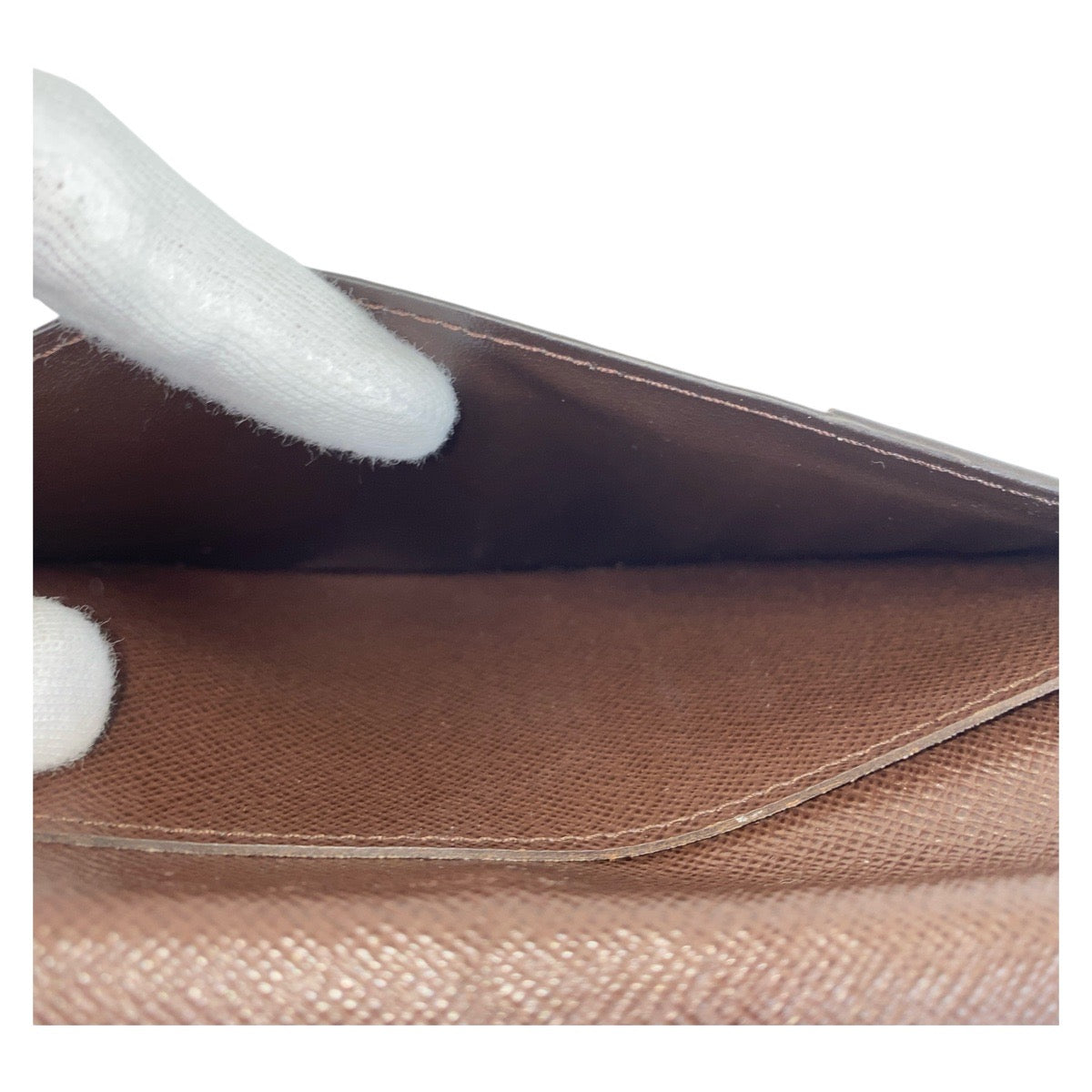 14453
LOUIS VUITTON ルイヴィトン ダミエ ポルトフォイユ ブラザ ブラウン PVC N60017 長財布 ロングウォレット  メンズ