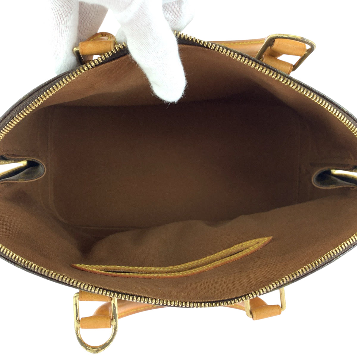 13940
LOUIS VUITTON ルイヴィトン モノグラム アルマ ブラウン ゴールド金具 PVC M51130 ハンドバッグ  レディース