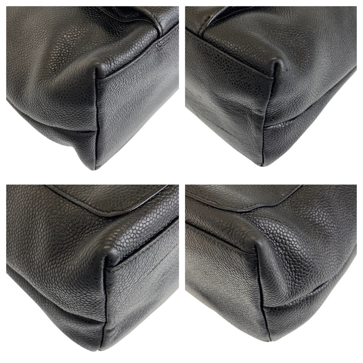 13944
CHANEL シャネル ココマーク ターンロック ブラック 黒 ゴールド金具 キャビアスキン ショルダーバッグ トートバッグ  レディース