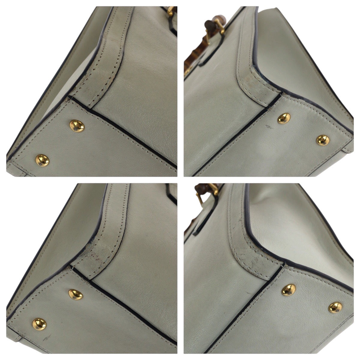 14462
GUCCI グッチ バンブー ダイアナ スモール ホワイト ゴールド金具 レザー 660195 トートバッグ ショルダーバッグ 2way  レディース