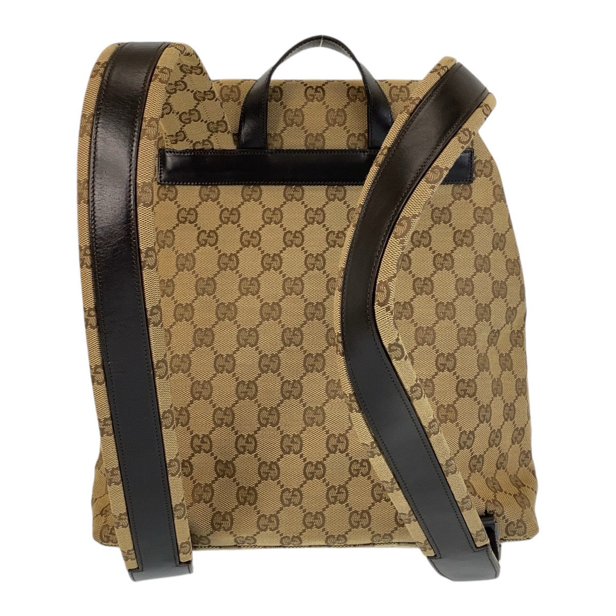 14463
GUCCI グッチ ベージュ ブラウン GGキャンバス / レザー 003 0238 リュック バックパック  レディース