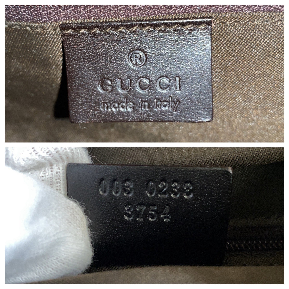 14463
GUCCI グッチ ベージュ ブラウン GGキャンバス / レザー 003 0238 リュック バックパック  レディース
