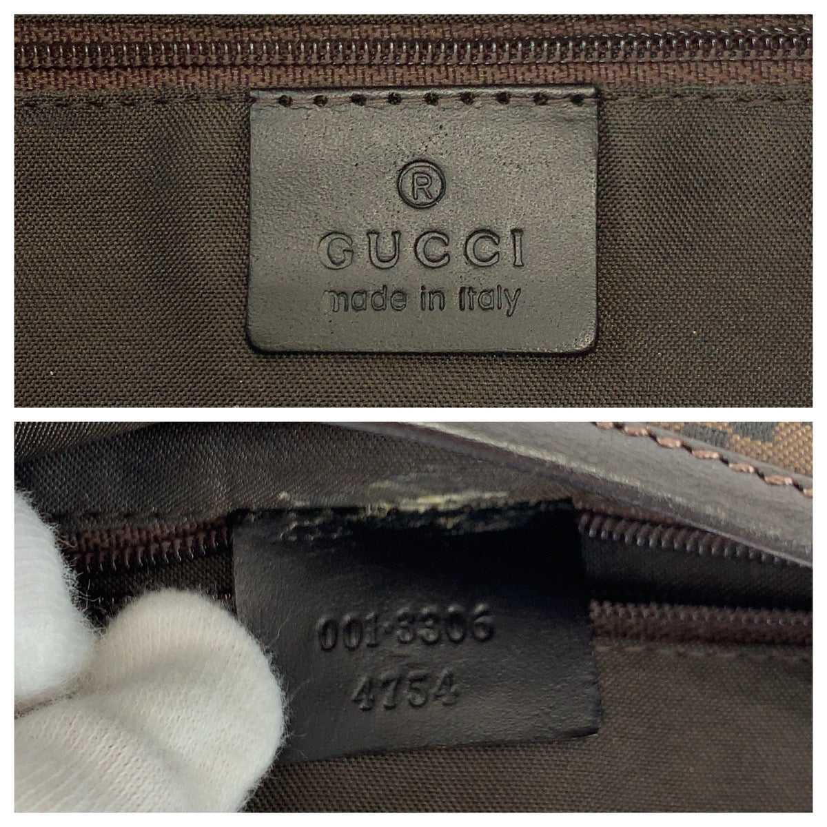 13946
GUCCI グッチ ジャッキー ブラウン ブラック シルバー金具 GGキャンバス 001 3306 ホーボー ショルダーバッグ 肩掛け  レディース
