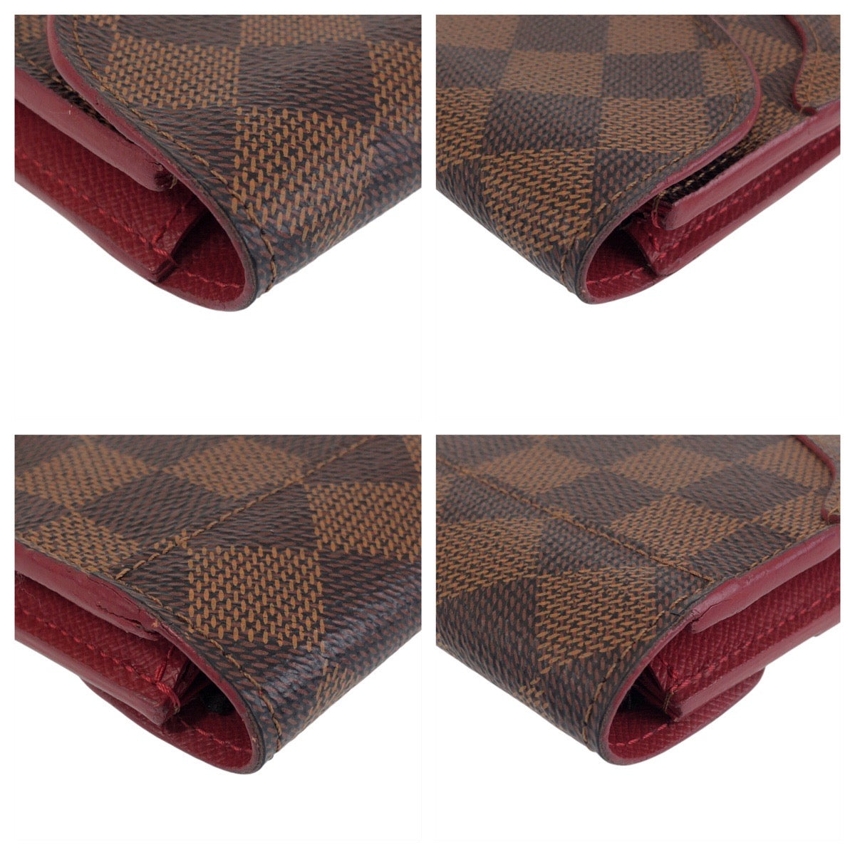 13952
LOUIS VUITTON ルイヴィトン ダミエ エベヌ ポルトフォイユ カイサ ブラウン ゴールド金具 PVC N61221 長財布 ロングウォレット  レディース