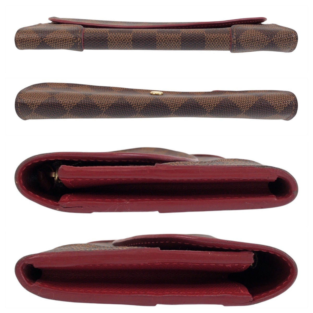 13952
LOUIS VUITTON ルイヴィトン ダミエ エベヌ ポルトフォイユ カイサ ブラウン ゴールド金具 PVC N61221 長財布 ロングウォレット  レディース