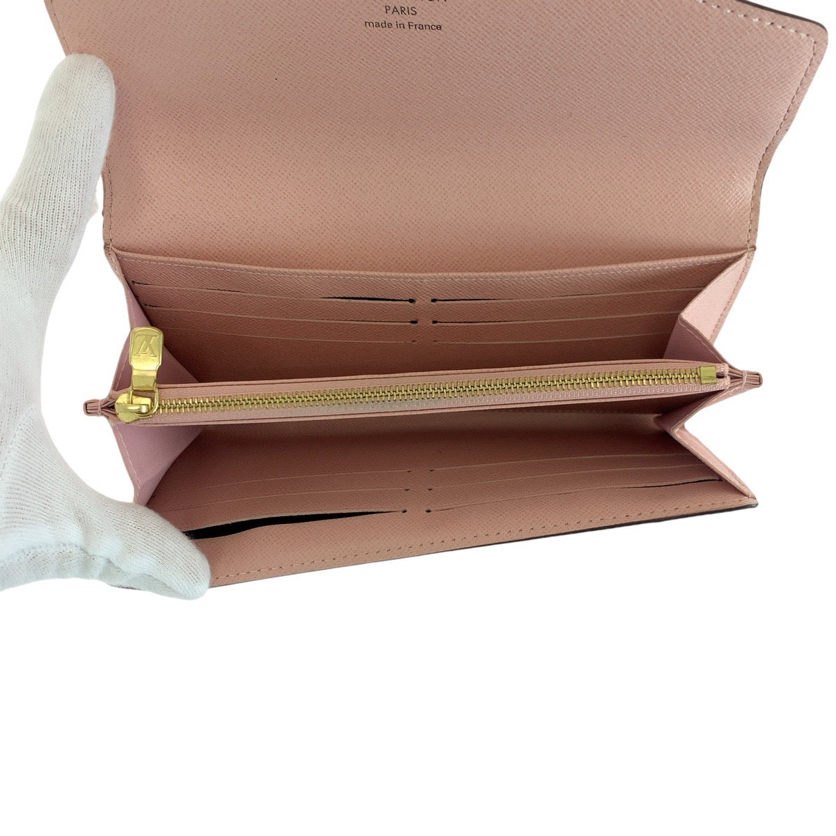 14466
LOUIS VUITTON ルイヴィトン モノグラム ポルトフォイユ サラ ブラウン ピンク ゴールド金具 PVC M62235 長財布 ロングウォレット  レディース