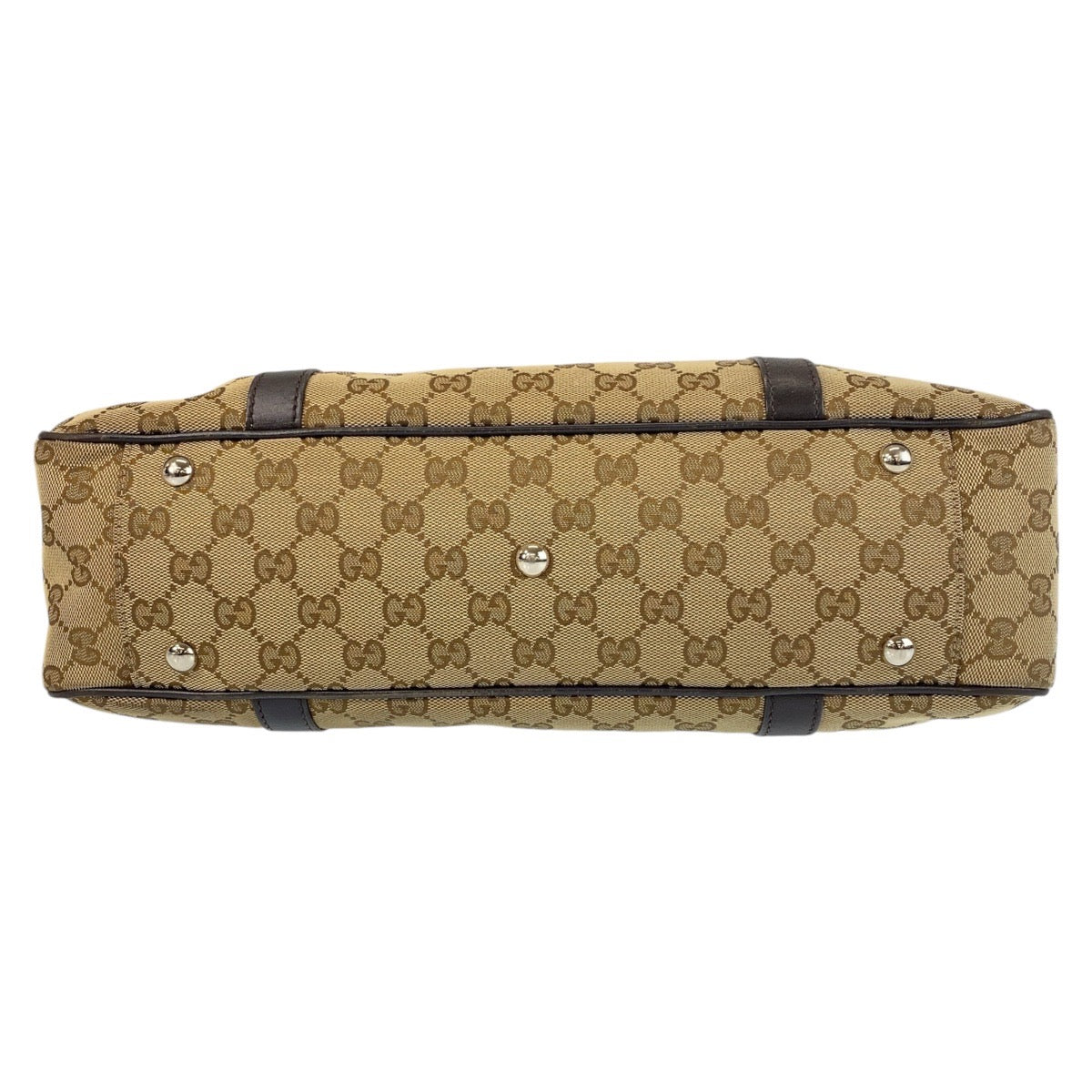 14468
GUCCI グッチ ベージュ ブラウン GGキャンバス / レザー 232957 トートバッグ ショルダーバッグ  レディース