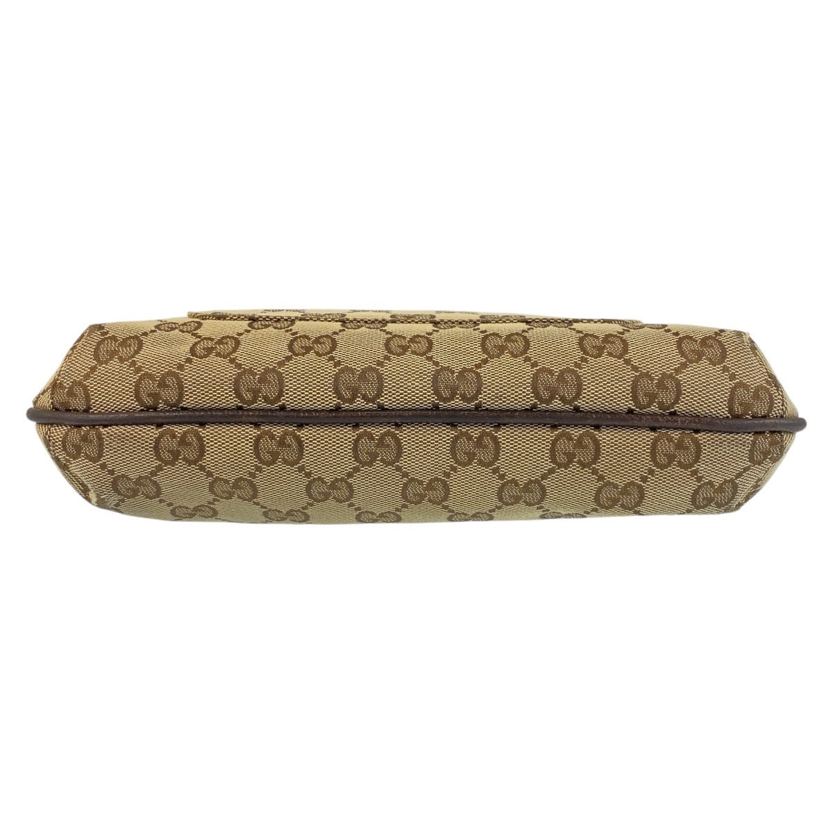 14469
GUCCI グッチ ブラウン シルバー金具 GGキャンバス / レザー ショルダーバッグ メッセンジャーバッグ  レディース
