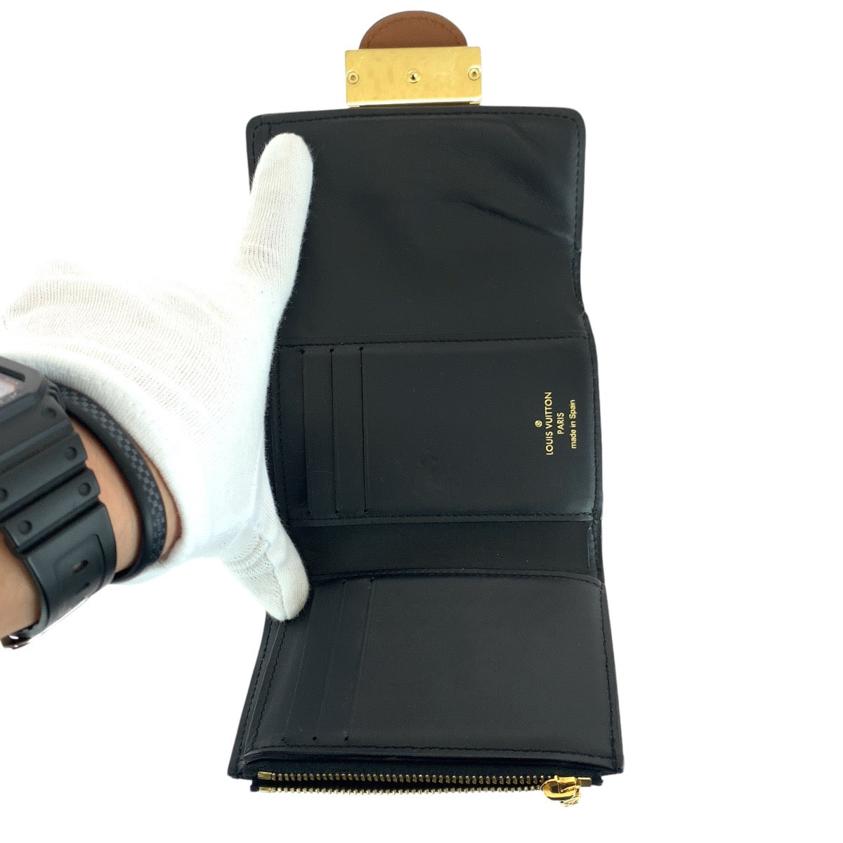 14471
LOUIS VUITTON ルイヴィトン モノグラム ポルトフォイユ ドーフィーヌ コンパクト ブラウン ゴールド金具 PVC / レザー M68725 折財布 コンパクトウォレット  レディース