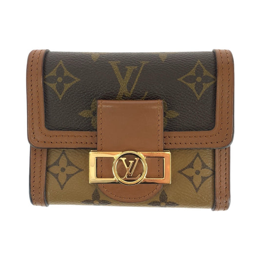 14471
LOUIS VUITTON ルイヴィトン モノグラム ポルトフォイユ ドーフィーヌ コンパクト ブラウン ゴールド金具 PVC / レザー M68725 折財布 コンパクトウォレット  レディース