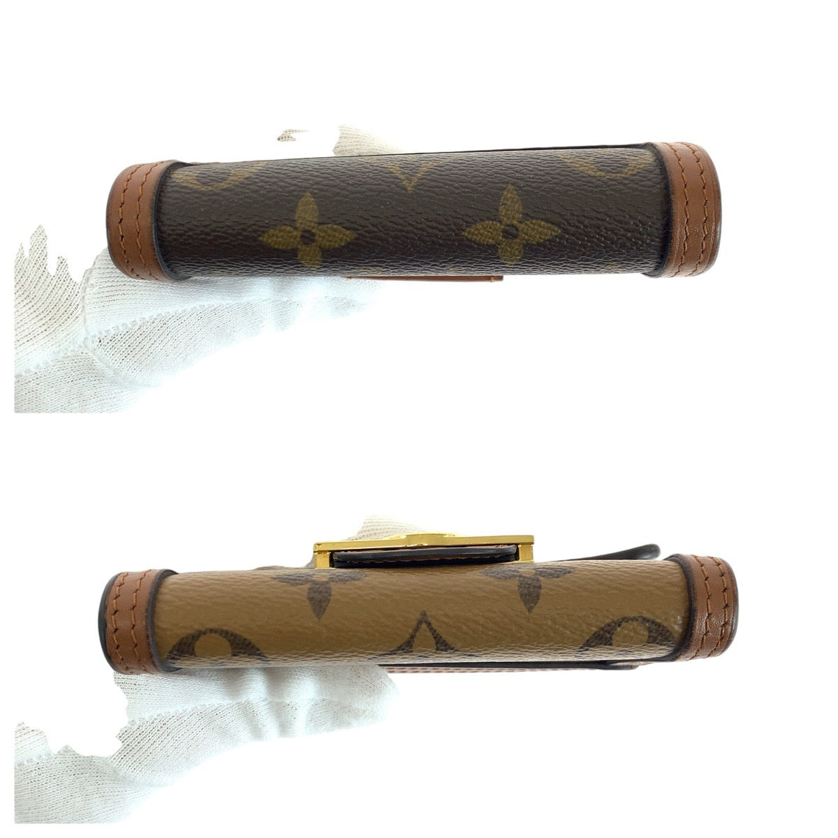 14471
LOUIS VUITTON ルイヴィトン モノグラム ポルトフォイユ ドーフィーヌ コンパクト ブラウン ゴールド金具 PVC / レザー M68725 折財布 コンパクトウォレット  レディース