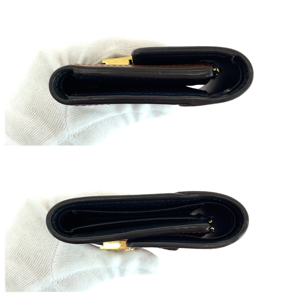 14471
LOUIS VUITTON ルイヴィトン モノグラム ポルトフォイユ ドーフィーヌ コンパクト ブラウン ゴールド金具 PVC / レザー M68725 折財布 コンパクトウォレット  レディース