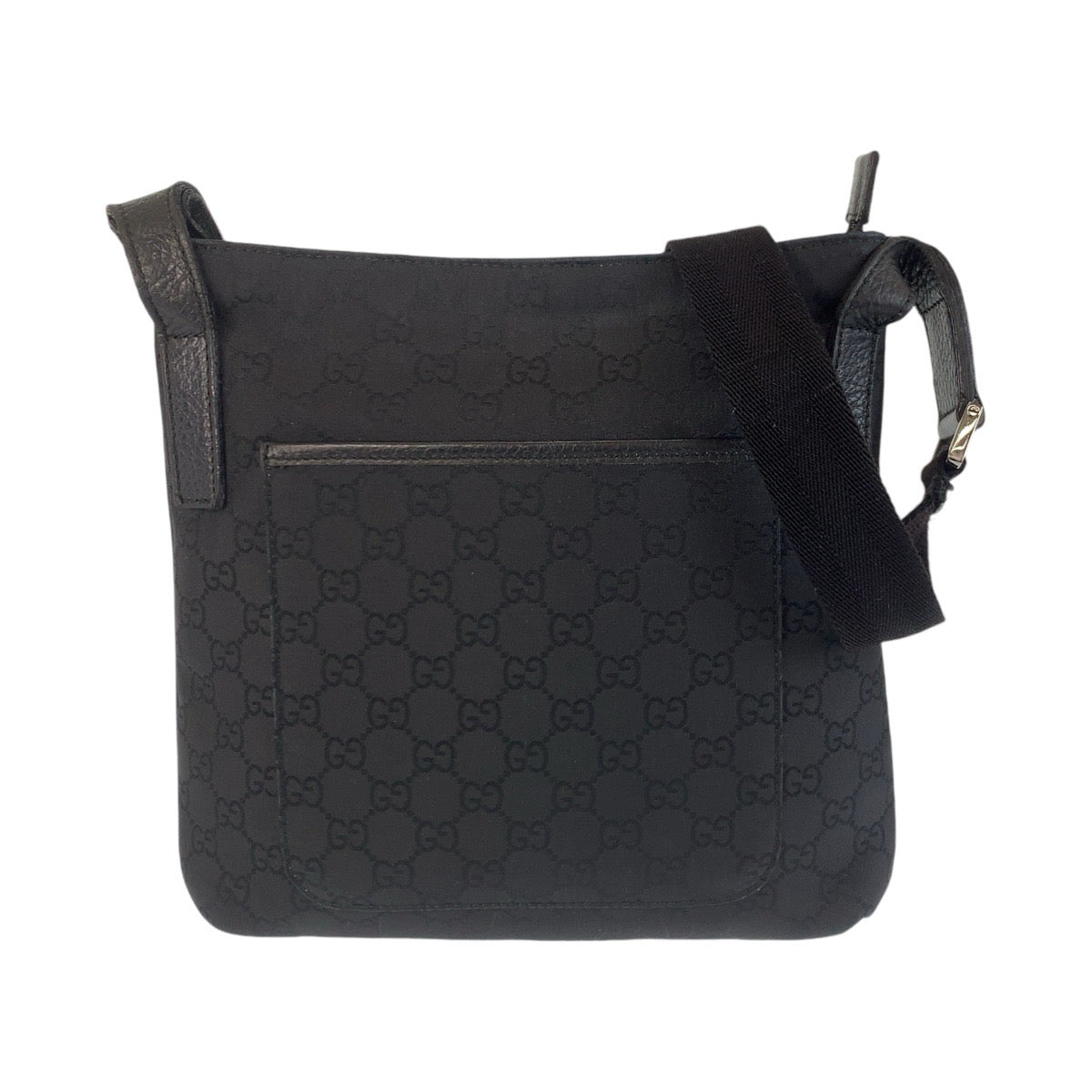 14473
GUCCI グッチ ブラック 黒 GGキャンバス / レザー 293572 斜め掛け ショルダーバッグ メッセンジャーバッグ  レディース