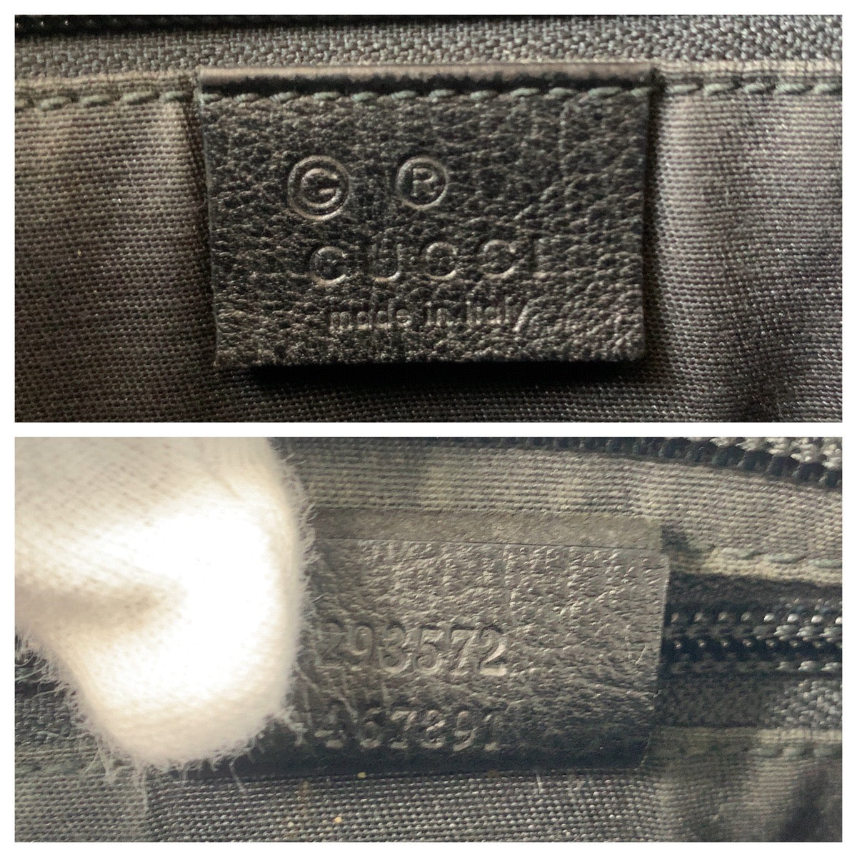 14473
GUCCI グッチ ブラック 黒 GGキャンバス / レザー 293572 斜め掛け ショルダーバッグ メッセンジャーバッグ  レディース