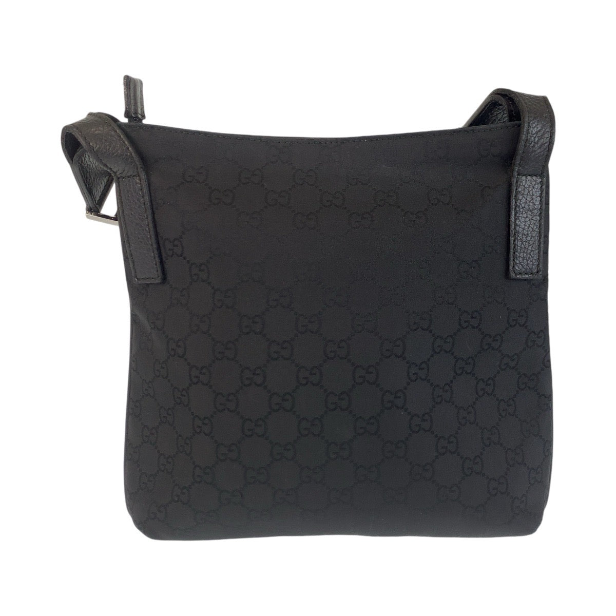 14473
GUCCI グッチ ブラック 黒 GGキャンバス / レザー 293572 斜め掛け ショルダーバッグ メッセンジャーバッグ  レディース