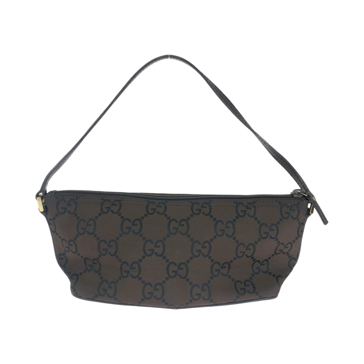 14474
GUCCI グッチ ブラウン シルバー金具 キャンバス 257300 ハンドバッグ アクセサリーポーチ  レディース