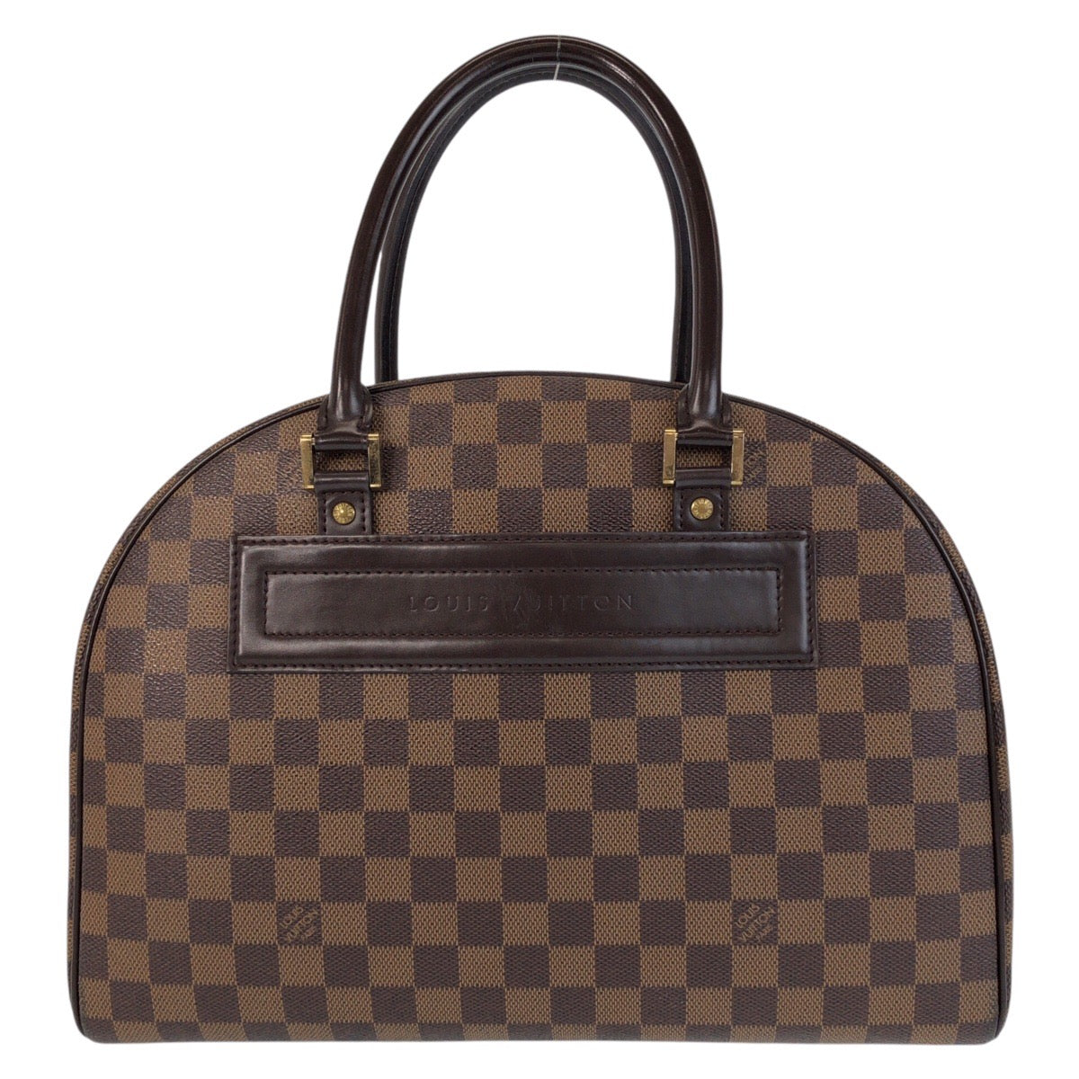 13962
LOUIS VUITTON ルイヴィトン ダミエ ノリータ ブラウン ゴールド金具 PVC / レザー N41455 ハンドバッグ ボストンバッグ  レディース ABP52
