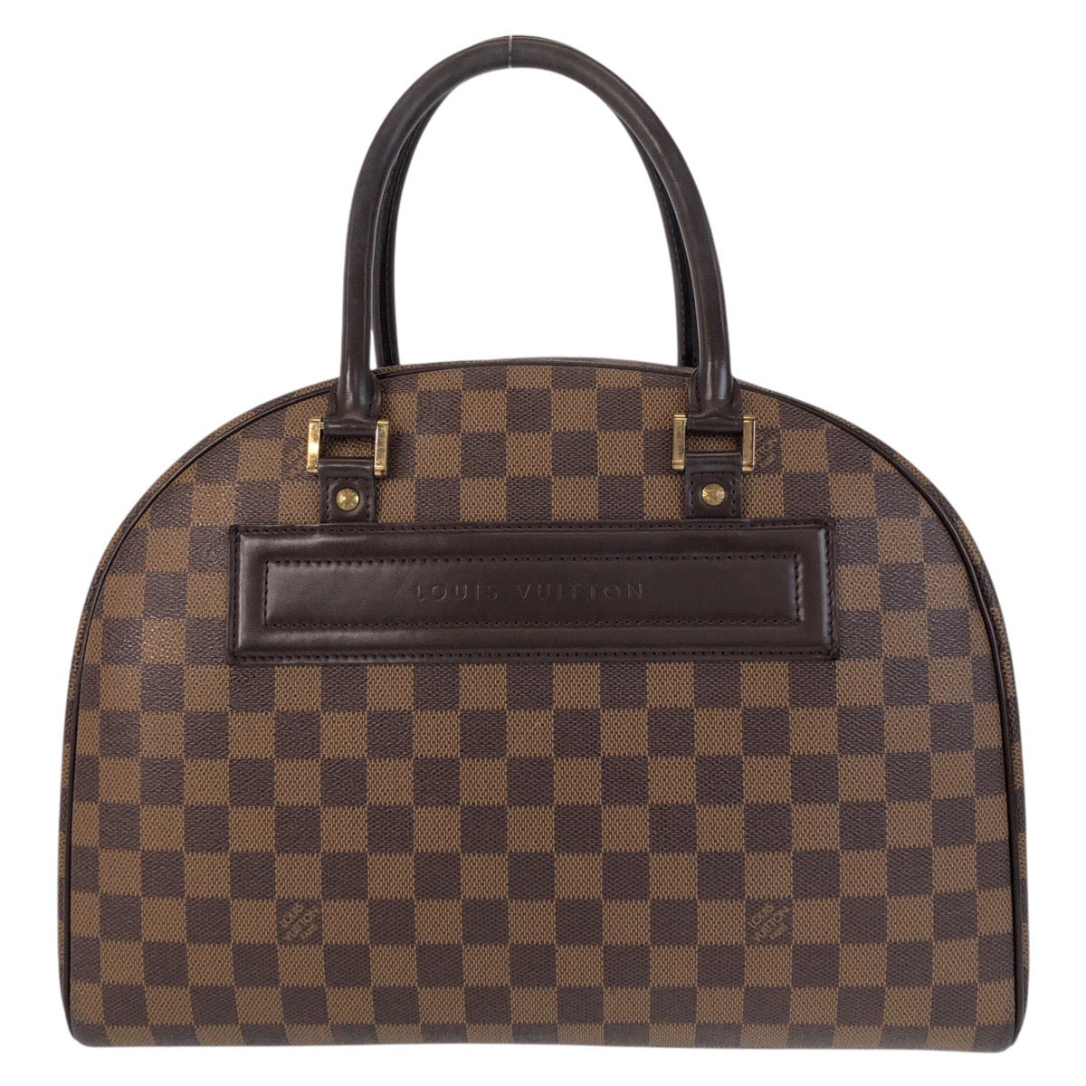 13962
LOUIS VUITTON ルイヴィトン ダミエ ノリータ ブラウン ゴールド金具 PVC / レザー N41455 ハンドバッグ ボストンバッグ  レディース ABP52