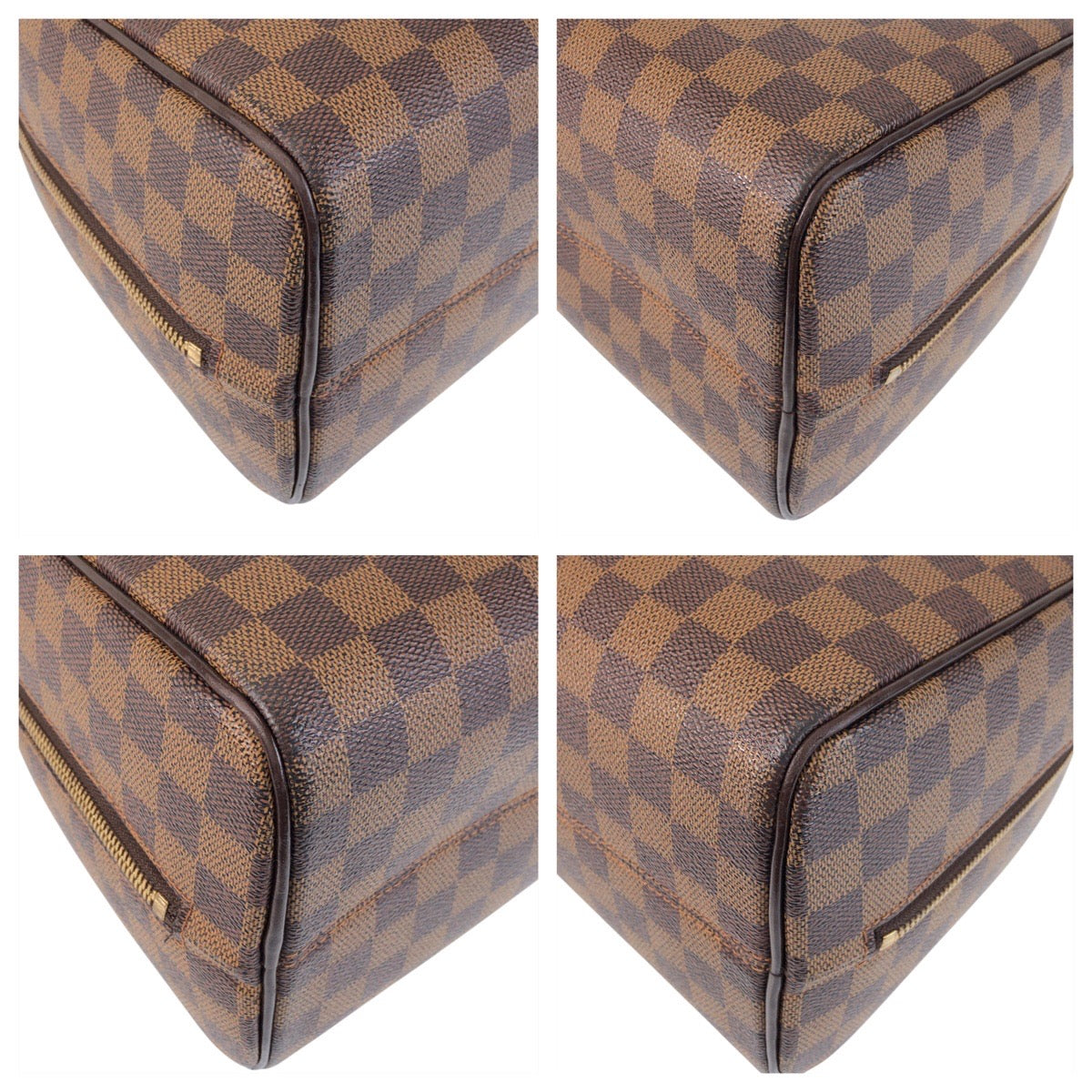 13962
LOUIS VUITTON ルイヴィトン ダミエ ノリータ ブラウン ゴールド金具 PVC / レザー N41455 ハンドバッグ ボストンバッグ  レディース ABP52