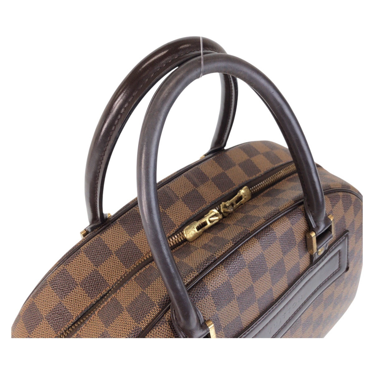 13962
LOUIS VUITTON ルイヴィトン ダミエ ノリータ ブラウン ゴールド金具 PVC / レザー N41455 ハンドバッグ ボストンバッグ  レディース ABP52