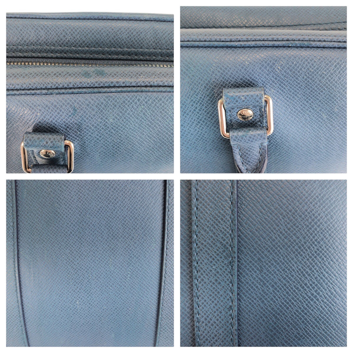 14477
LOUIS VUITTON ルイヴィトン タイガ ポルトドキュマンボワイヤージュ ブルー シルバー金具 タイガ M30639 ブリーフケース ビジネスバッグ  メンズ