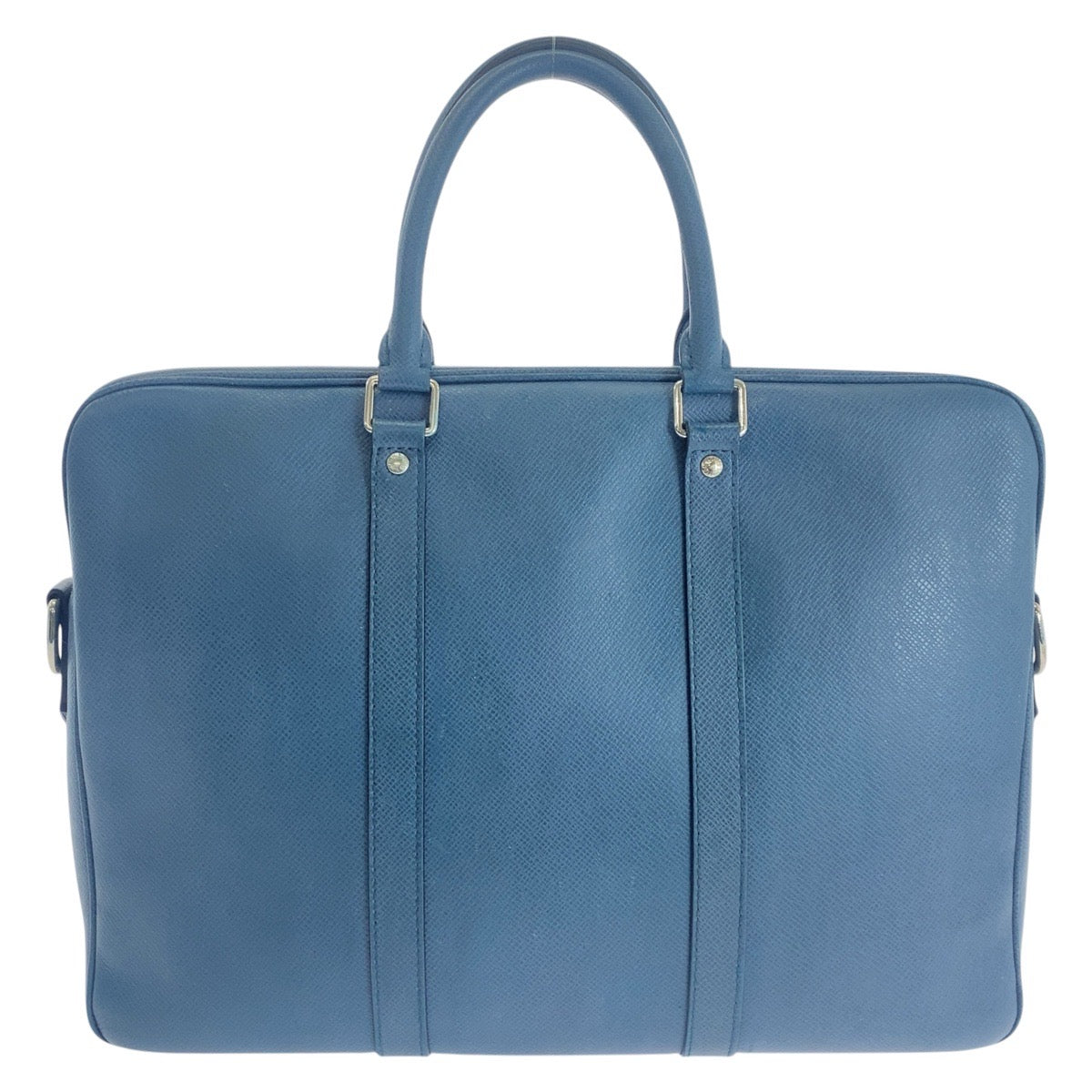 14477
LOUIS VUITTON ルイヴィトン タイガ ポルトドキュマンボワイヤージュ ブルー シルバー金具 タイガ M30639 ブリーフケース ビジネスバッグ  メンズ