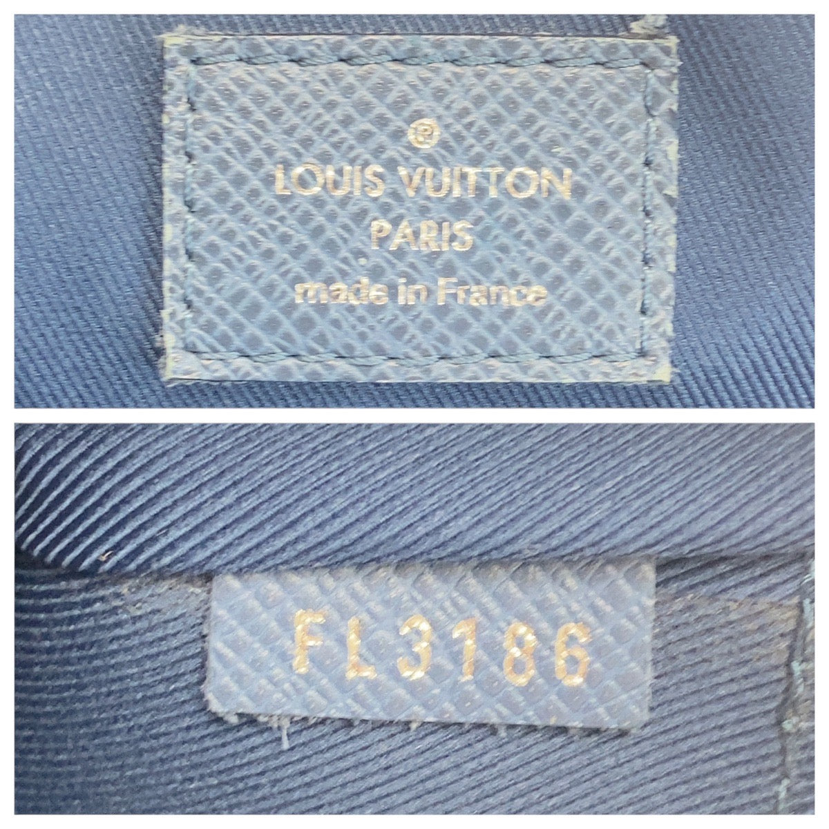 14477
LOUIS VUITTON ルイヴィトン タイガ ポルトドキュマンボワイヤージュ ブルー シルバー金具 タイガ M30639 ブリーフケース ビジネスバッグ  メンズ