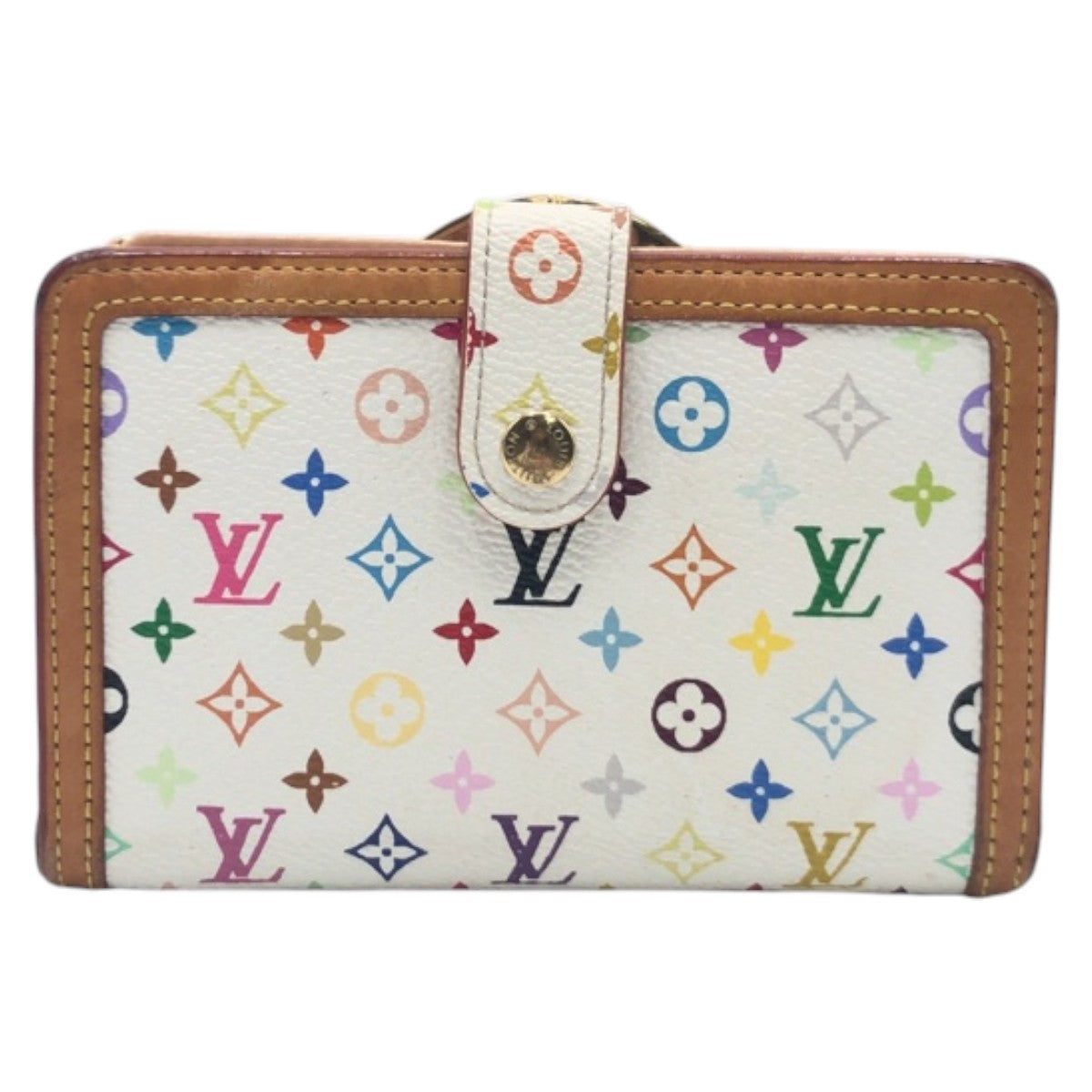 15387
LOUIS VUITTON ルイヴィトン ポルトフォイユ ヴィエノワ モノグラム マルチカラー ホワイト ブロン マルチカラー ゴールド金具 PVC M92987  折財布 コンパクトウォレット  レディース
