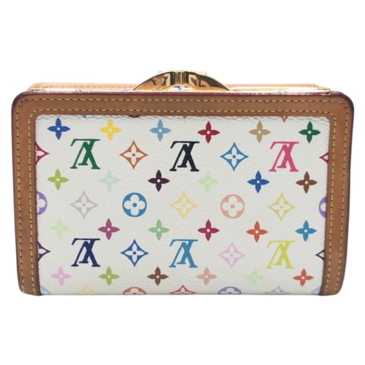 15387
LOUIS VUITTON ルイヴィトン ポルトフォイユ ヴィエノワ モノグラム マルチカラー ホワイト ブロン マルチカラー ゴールド金具 PVC M92987  折財布 コンパクトウォレット  レディース
