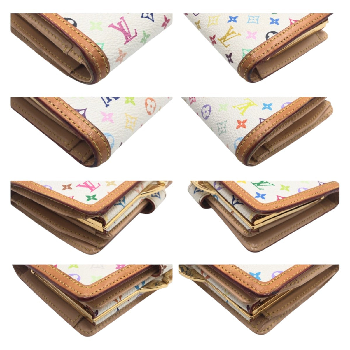 15387
LOUIS VUITTON ルイヴィトン ポルトフォイユ ヴィエノワ モノグラム マルチカラー ホワイト ブロン マルチカラー ゴールド金具 PVC M92987  折財布 コンパクトウォレット  レディース