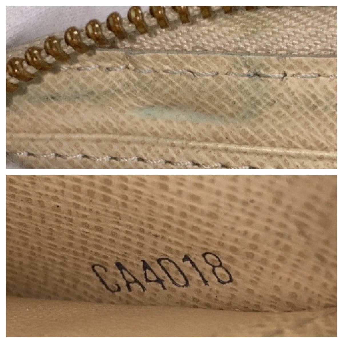 13965
LOUIS VUITTON ルイヴィトン ダミエ アズール ジッピーウォレット アイボリー シルバー金具 PVC N60019 長財布 ロングウォレット  レディース