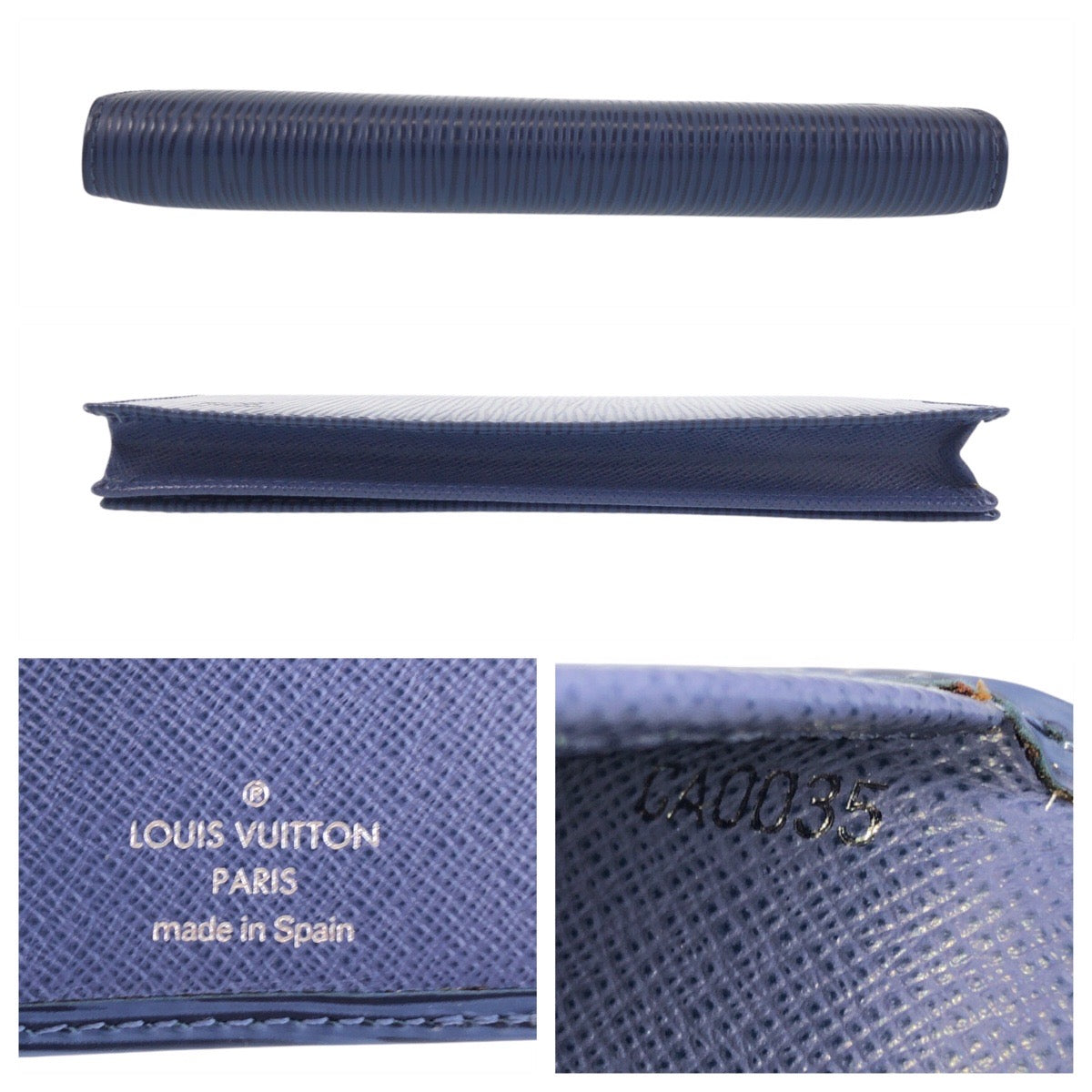 13969
LOUIS VUITTON ルイヴィトン エピ ポルトカルトクレディ ブルー エピレザー M63215 長財布 札入れ ロングウォレット  メンズ