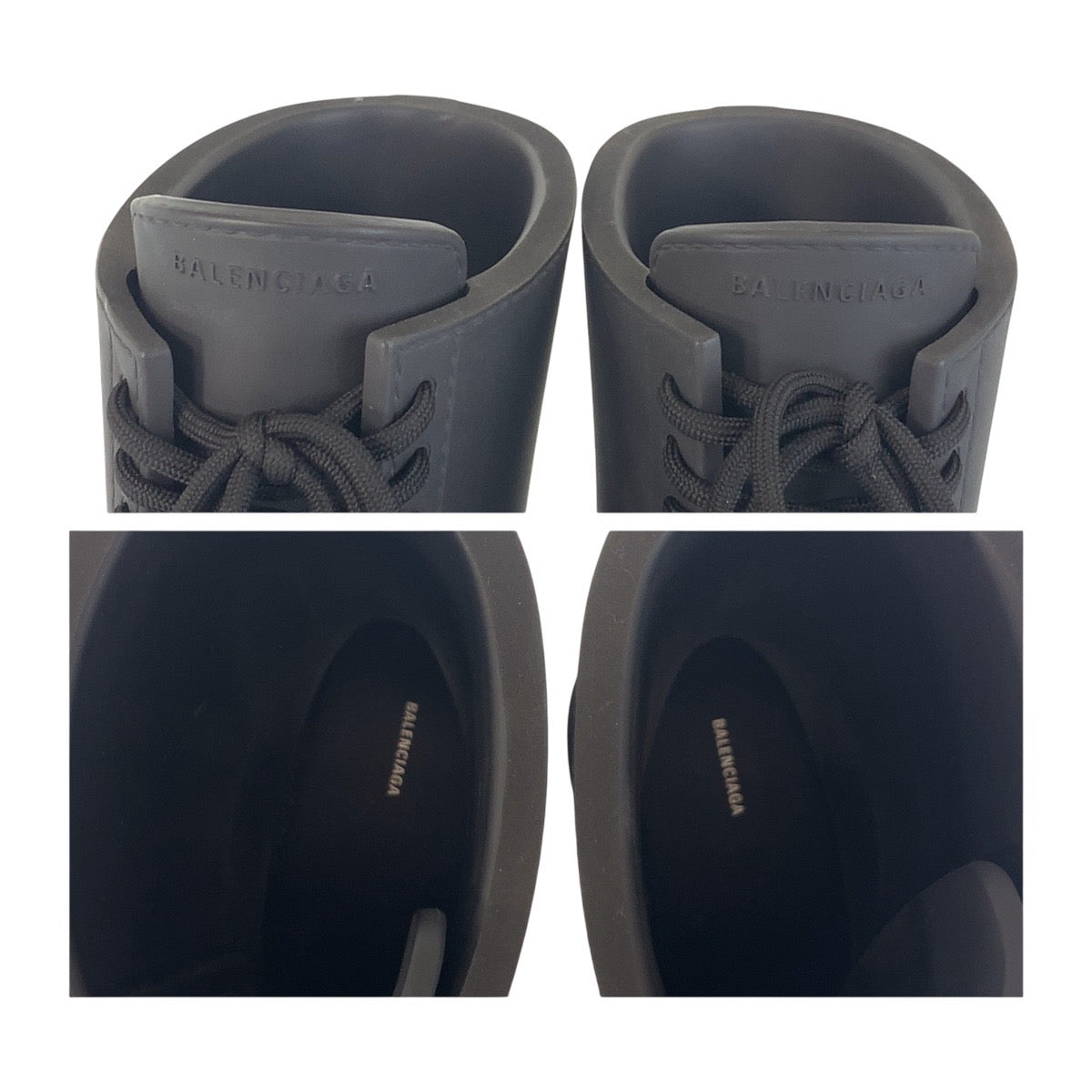13972
BALENCIAGA バレンシアガ ステロイドブーツ サイズ表記41/27cm ブラック 黒 ラバー 717807 ブーツ  メンズ