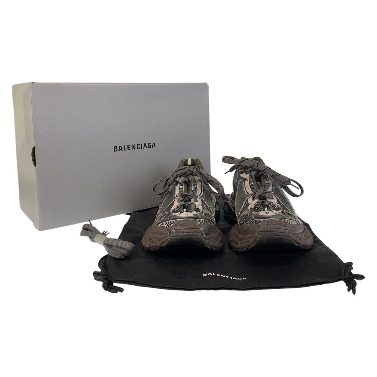 14483
BALENCIAGA バレンシアガ 3XL グレー ポリウレタン / ポリエステル / ラバー スニーカー  メンズ