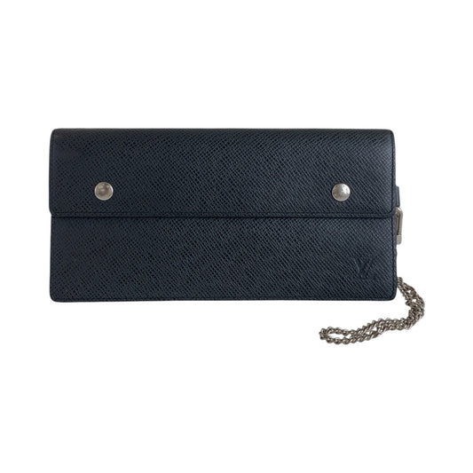 13974
LOUIS VUITTON ルイヴィトン タイガ ポルトフォイユ アコルディオン ブラック 黒 シルバー金具 レザー M30992 長財布 ロングウォレット  メンズ