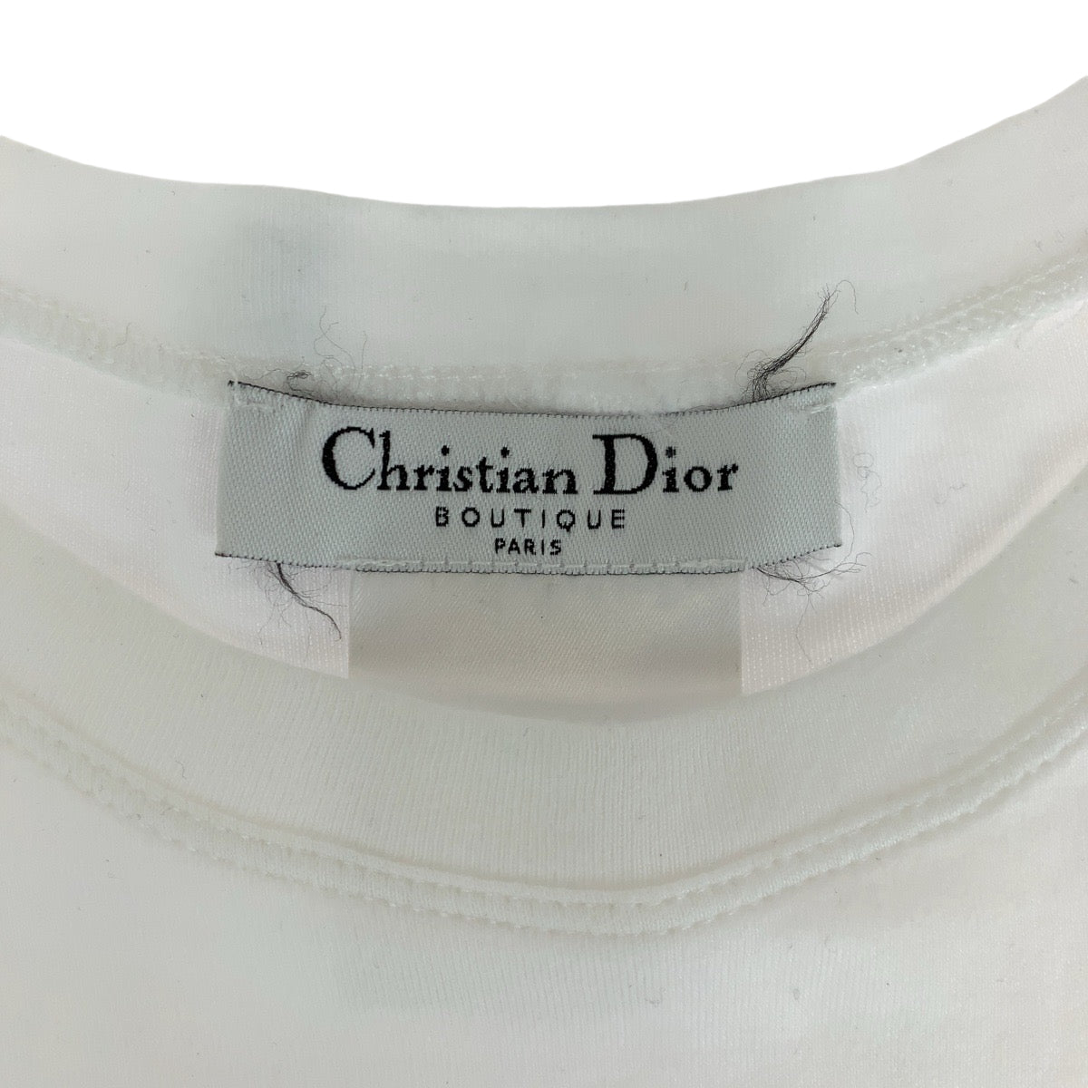13975
Dior ディオール トロッター ホワイト ピンク コットン 半袖Tシャツ クルーネック  レディース