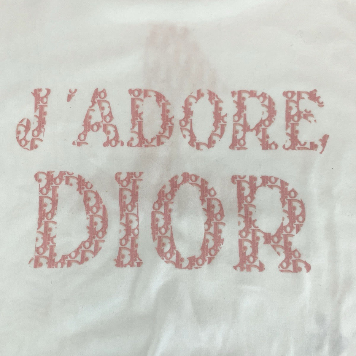 13975
Dior ディオール トロッター ホワイト ピンク コットン 半袖Tシャツ クルーネック  レディース