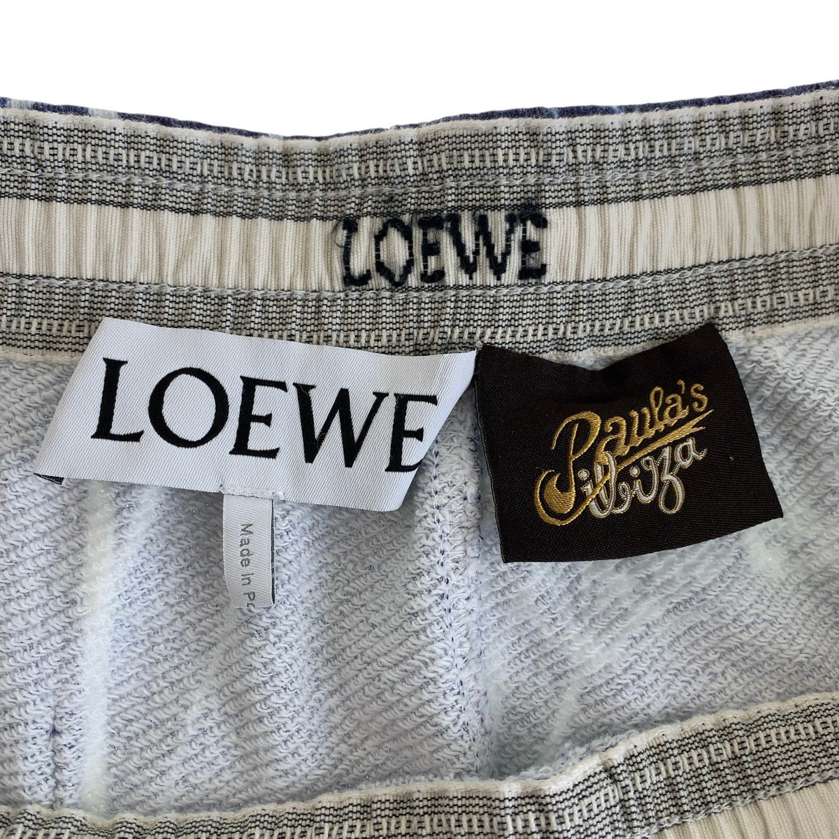 13980
LOEWE ロエベ アナグラムロゴ サイズM ブルー コットン / パイル ショートパンツ ハーフパンツ  メンズ ABP24