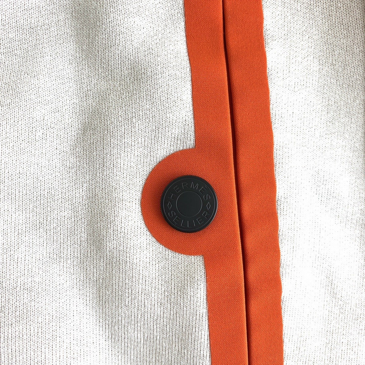 13982
HERMES エルメス エルメス フィット サイズL ベージュ コットン パーカー フーディ  レディース