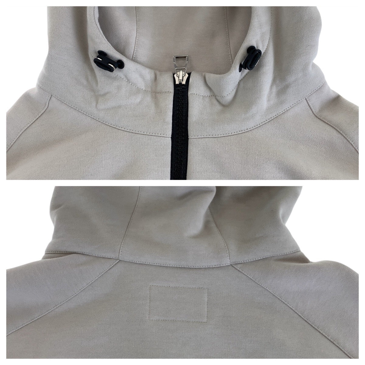 13982
HERMES エルメス エルメス フィット サイズL ベージュ コットン パーカー フーディ  レディース