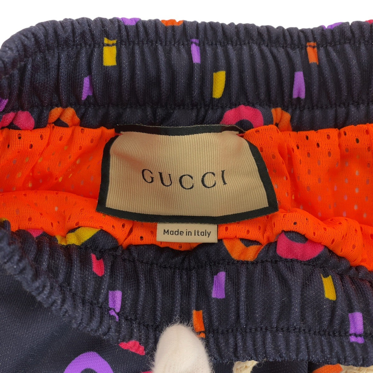 13983
GUCCI グッチ GG柄 サイズS ネイビー オレンジ ポリエステル / コットン 701630 ショートパンツ ハーフパンツ  メンズ